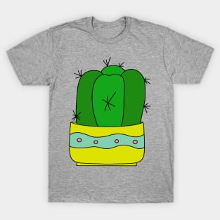 Cute Cactus Design #168: Cactus In Nice Pot T-Shirt